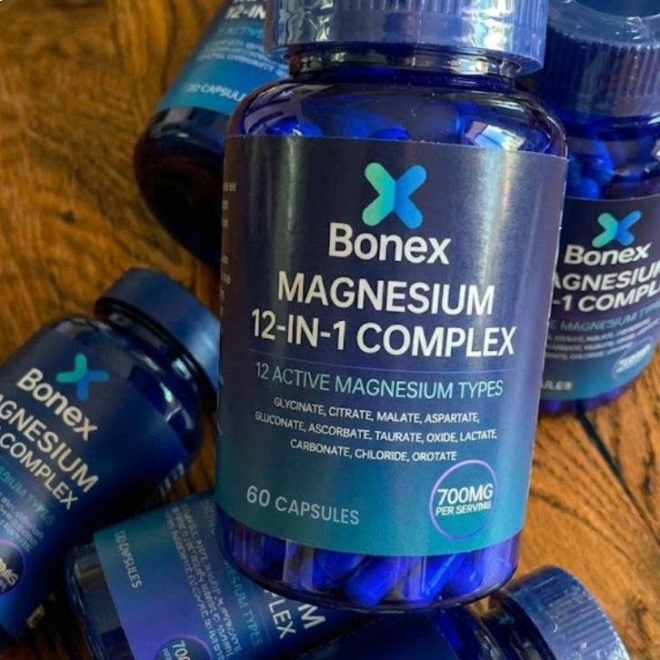 Bonex 12-in-1 Magnesium Complex | 700 mg | 60 Capsules