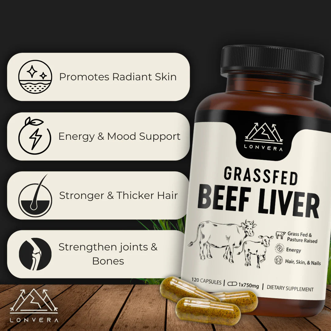 Bonex Grass-Fed Beef Liver Capsules – The Ancient Secret to Cleansing Your Liver & Restoring Peak Health