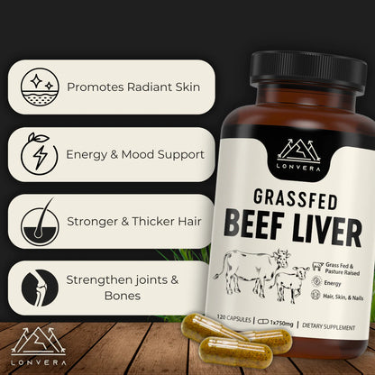 Bonex Grass-Fed Beef Liver Capsules – The Ancient Secret to Cleansing Your Liver & Restoring Peak Health